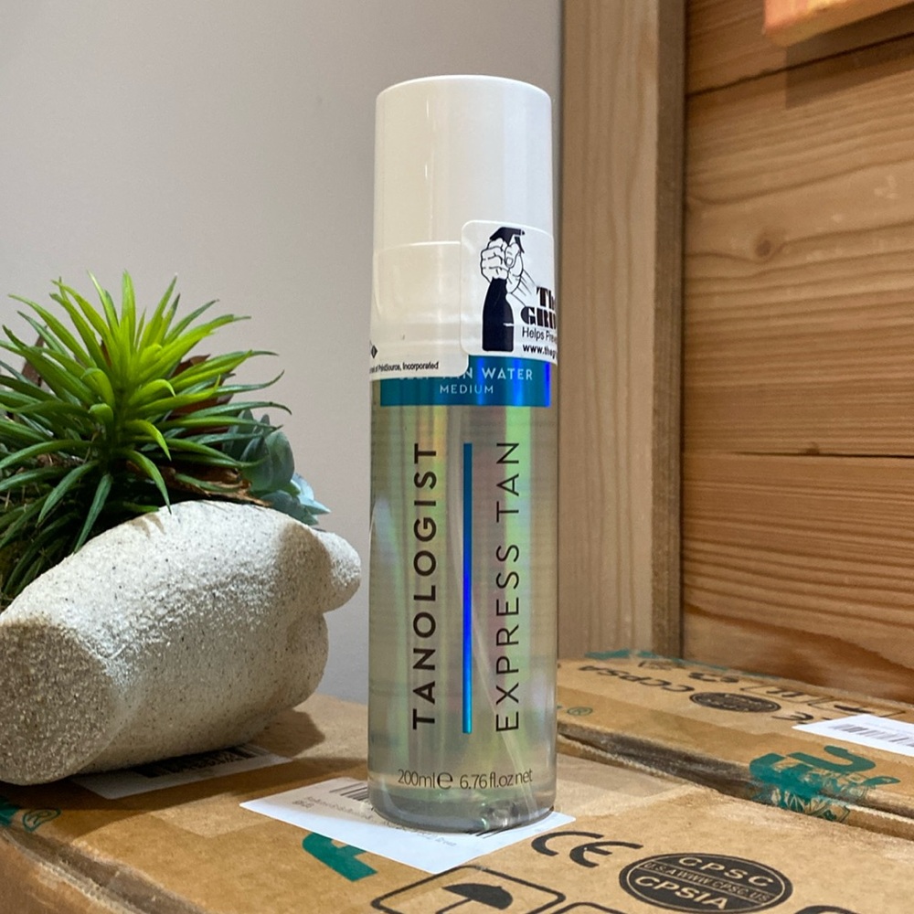 Tanologist tanning water 
EXPRESS TAN!